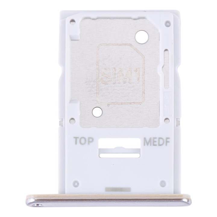 For Samsung Galaxy A54 SM-A546 Original SIM Card Tray + Micro SD Card Tray (Gold)