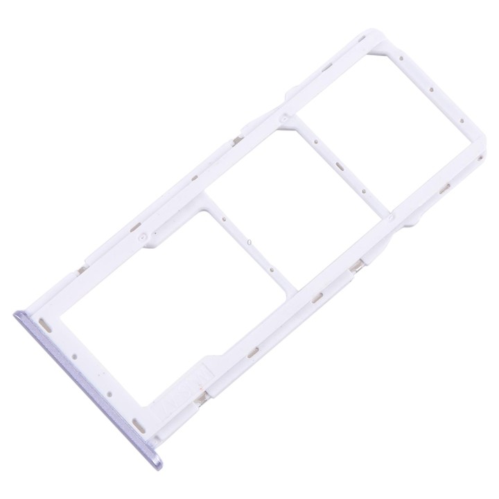 For Samsung Galaxy A22 5G SM-A226B Original SIM Card Tray + SIM Card Tray + Micro SD Card Tray (Purple)
