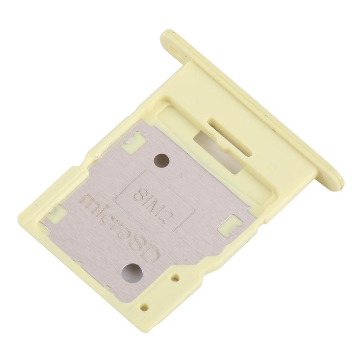 For Samsung Galaxy A15 4G SM-A155F Original SIM Card Tray + SIM / Micro SD Card Tray (Yellow)