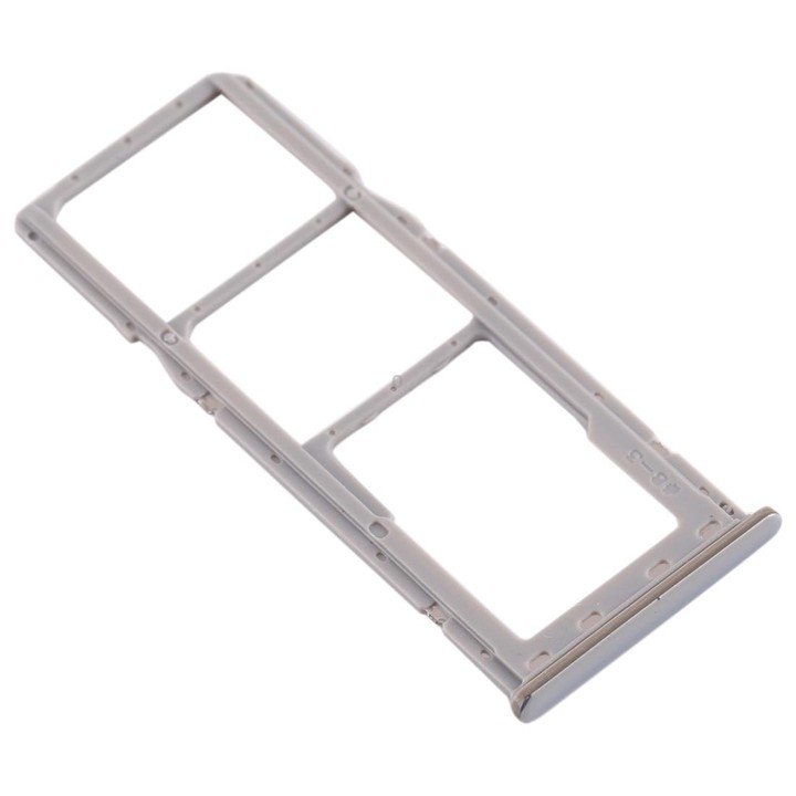 For Galaxy A20 A30 A50 SIM Card Tray + SIM Card Tray + Micro SD Card Tray (Grey)