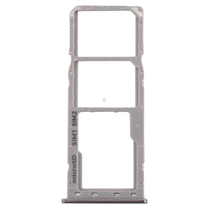 For Galaxy A20 A30 A50 SIM Card Tray + SIM Card Tray + Micro SD Card Tray (Grey)