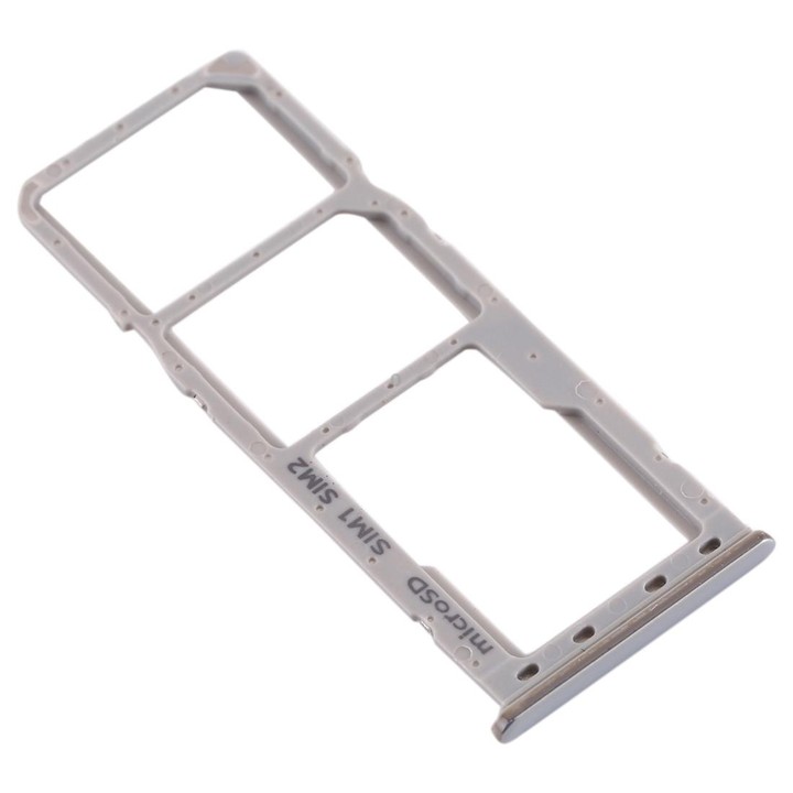 For Galaxy A20 A30 A50 SIM Card Tray + SIM Card Tray + Micro SD Card Tray (Grey)