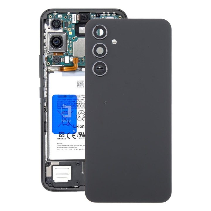 For Samsung Galaxy A54 SM-A546B Battery Back Cover with Camera Lens Frame(Black)