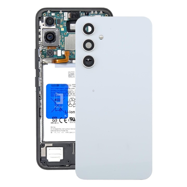 For Samsung Galaxy A54 SM-A546B Battery Back Cover with Camera Lens Frame(White)