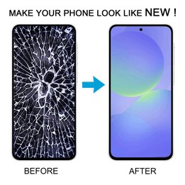 For Samsung Galaxy A36 SM-A366B Original LCD Screen Digitizer Full Assembly with Frame (Silver)