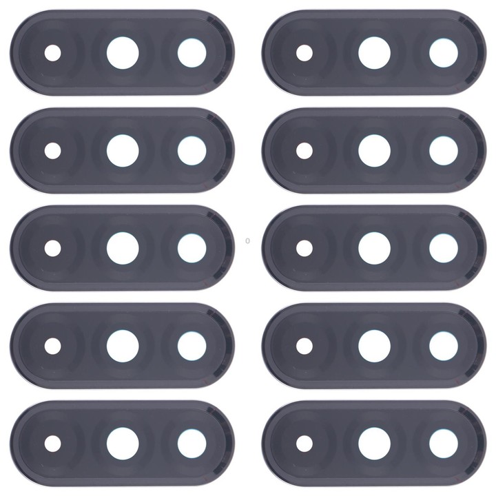 For Samsung Galaxy A36 SM-A366B 10pcs Rear Camera Lens Cover (Black)