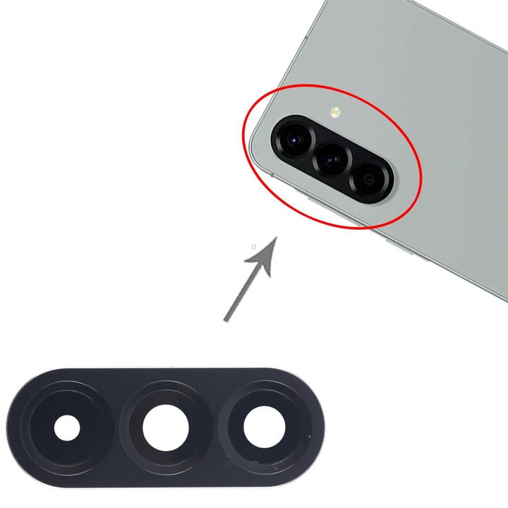 For Samsung Galaxy A56 SM-A566B 10pcs Rear Camera Lens Cover (Grey)