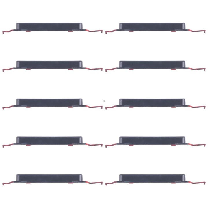 For Samsung Galaxy A16 5G SM-A166B 10pcs Volume Control Button (Black)