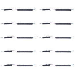 For Samsung Galaxy A04e SM-A042F 10pcs Power Button and Volume Control Button (Black)