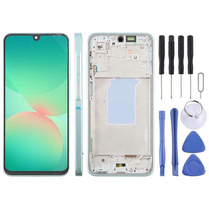 For Galaxy A26 SM-A266B Original LCD Screen Digitizer Full Assembly with Frame (Green)