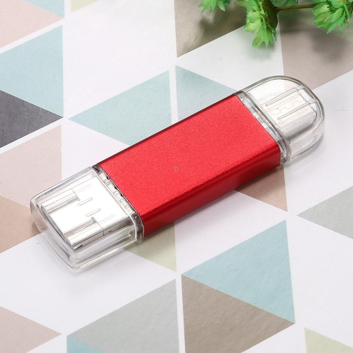 64GB 3 in 1 USB-C / Type-C + USB 2.0 + OTG Flash Disk, For Type-C Smartphones & PC Computer (Red)