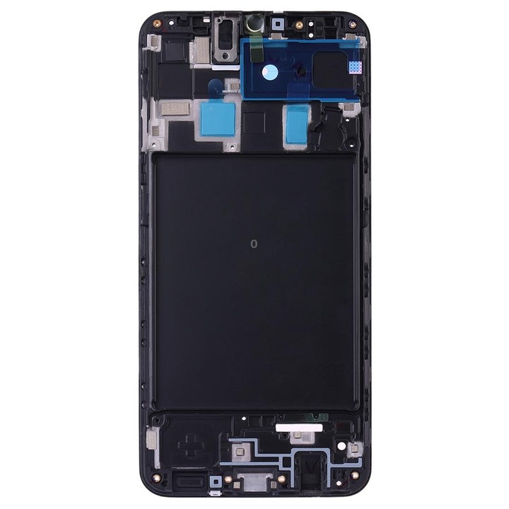 For Galaxy A20 SM-A205F/DS, A205FN, A205GN/DS, A205YN, A205G/DS Front Housing LCD Frame Bezel Plate (Black)