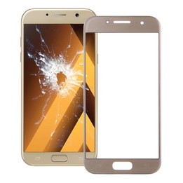 For Galaxy A5 (2017) / A520 Front Screen Outer Glass Lens (Gold)