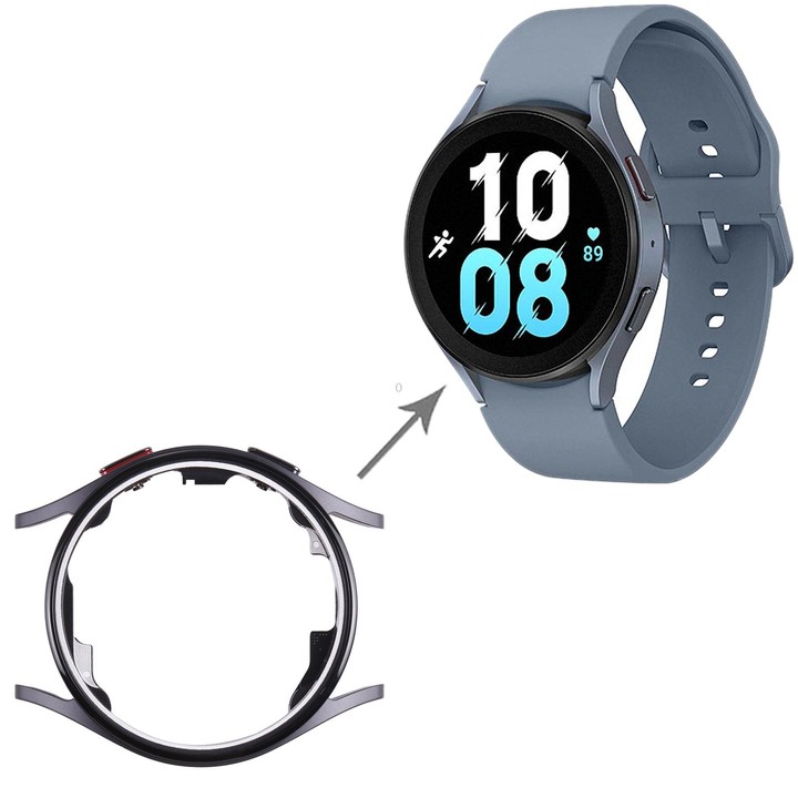 Original LCD Screen Frame Bezel Plate For Samsung Galaxy Watch5 40mm SM-R900 R905(Black)