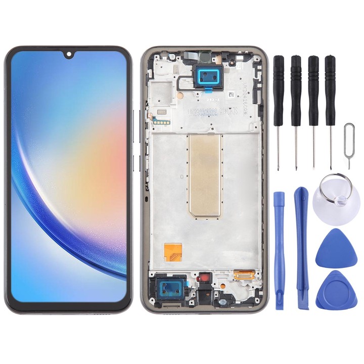 For Samsung Galaxy A34 SM-A346B Incell LCD Screen Digitizer Full Assembly with Frame, Not Supporting Fingerprint Identification