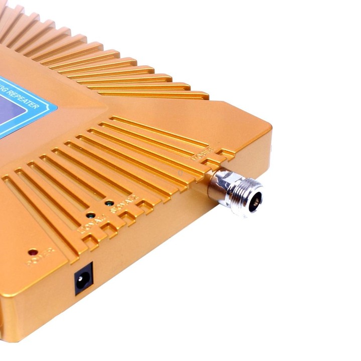 GSM900 / DCS1800MHz Mini Mobile Phone LCD Signal Repeater with Sucker Antenna(Gold)