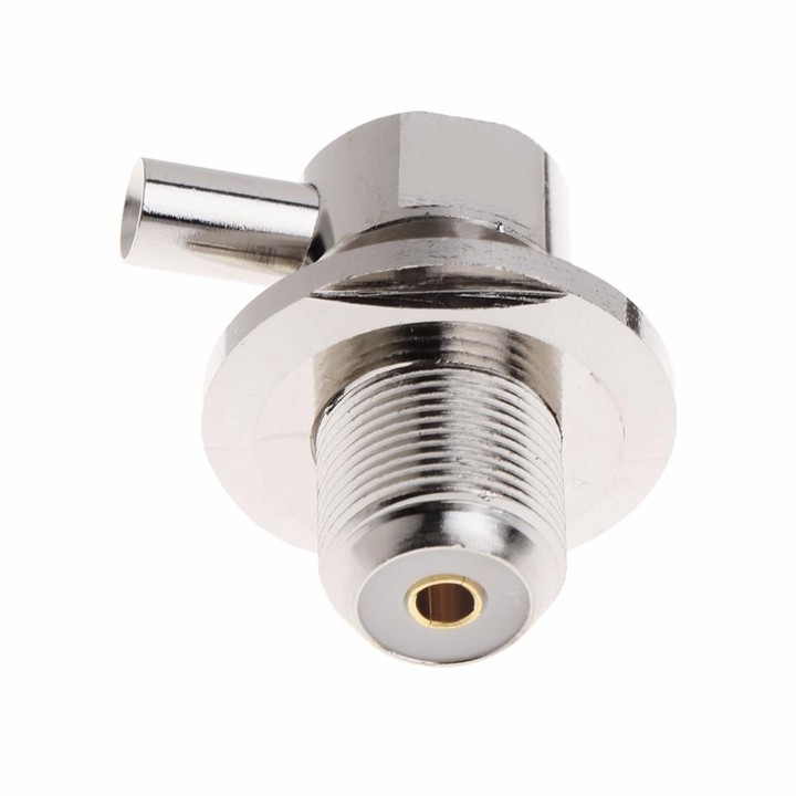 UHF Female SO239 Right Angle RF Connector for RG58 / RG142 LMR195 Coaxial Cable