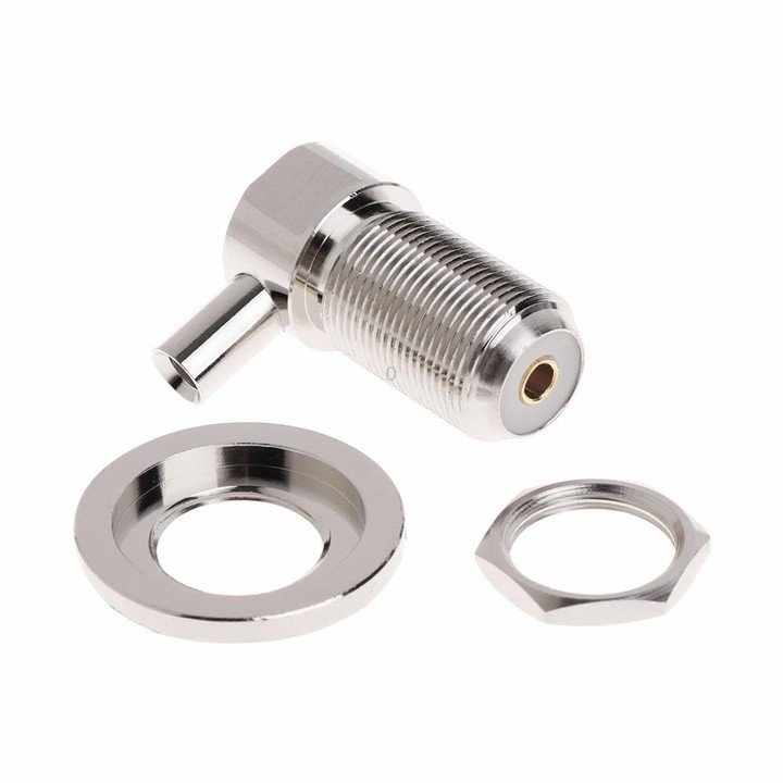 UHF Female SO239 Right Angle RF Connector for RG58 / RG142 LMR195 Coaxial Cable