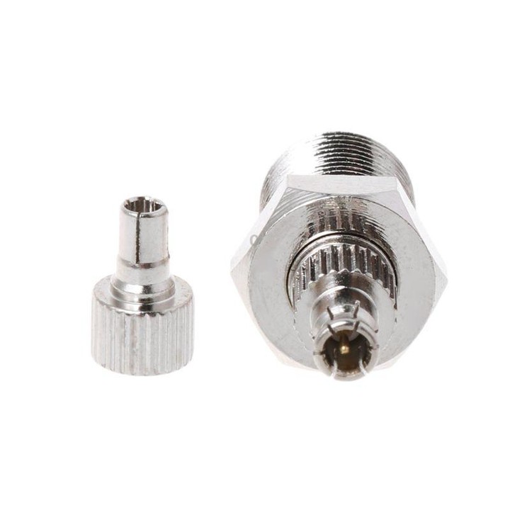 F Female to CRC9 / TS9 RF Male Coaxial Plug Nickel Plated Connector Adapter