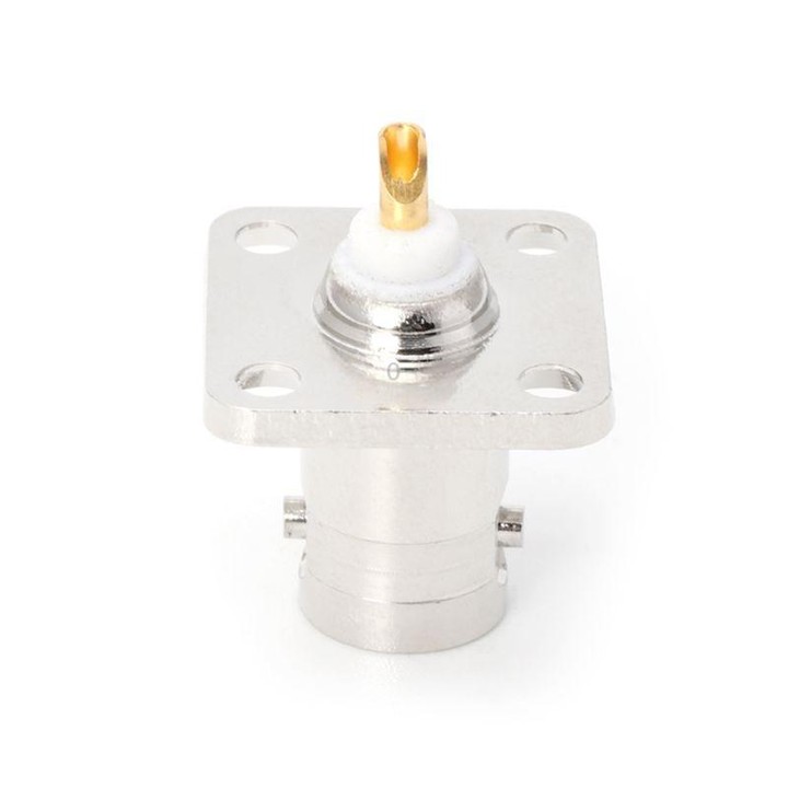 4 Flange BNC Female Jack Panel Chassis