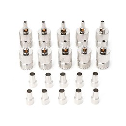 10 Sets UHF Female Jack Crimped RF Connector Coaxial Adapter for 5mm RG58 RG142 / 3D-FB Cable