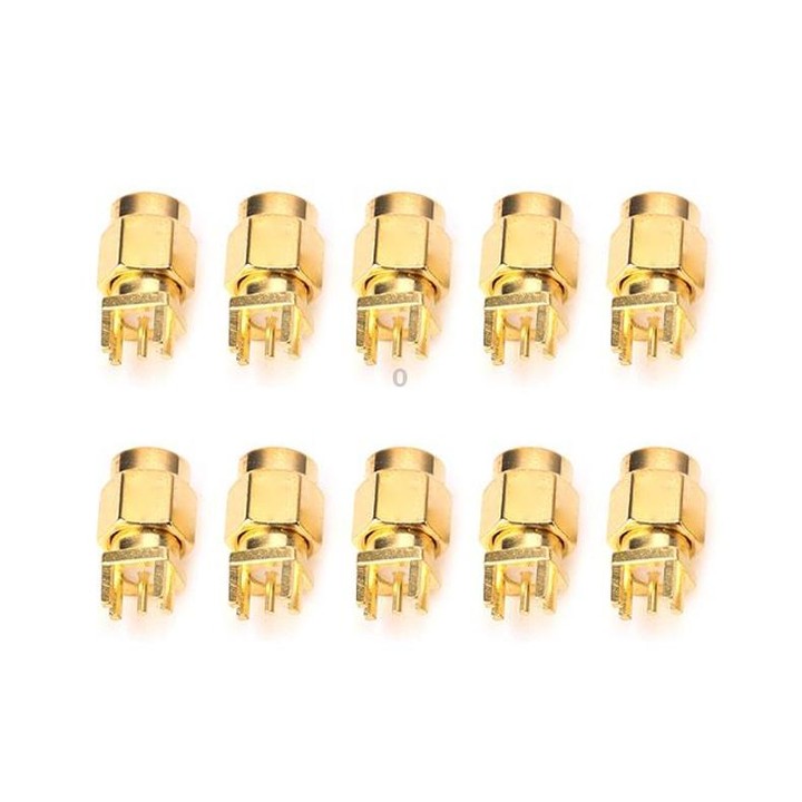 10 PCS 1.6mm SMA Female Jack PCB Clip Mount RF Connectors