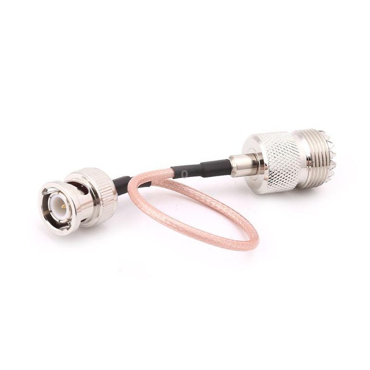 UHF SO239 Female To BNC Male RG316 Connecting Cable, Length: 15cm