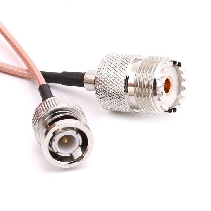 UHF SO239 Female To BNC Male RG316 Connecting Cable, Length: 15cm