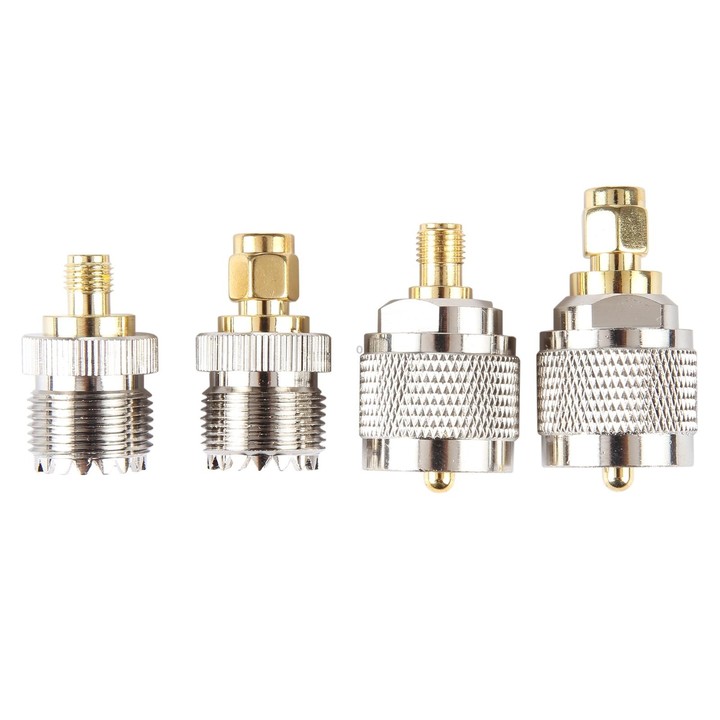 4 in 1 UHF To SMA RF Coaxial Connector Adapter