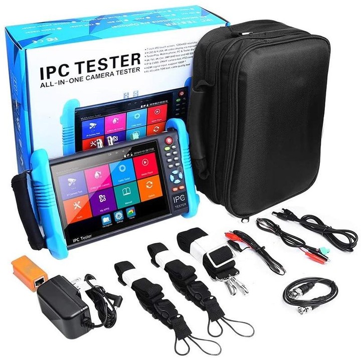 IPC9800Plus+ 4K H.265 Network Coaxial Engineering Video Surveillance Tester with 7 inch IPS Display, EU Plug