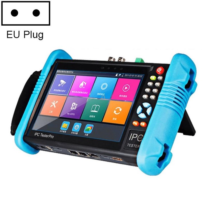 IPC9800Plus+ 4K H.265 Network Coaxial Engineering Video Surveillance Tester with 7 inch IPS Display, EU Plug