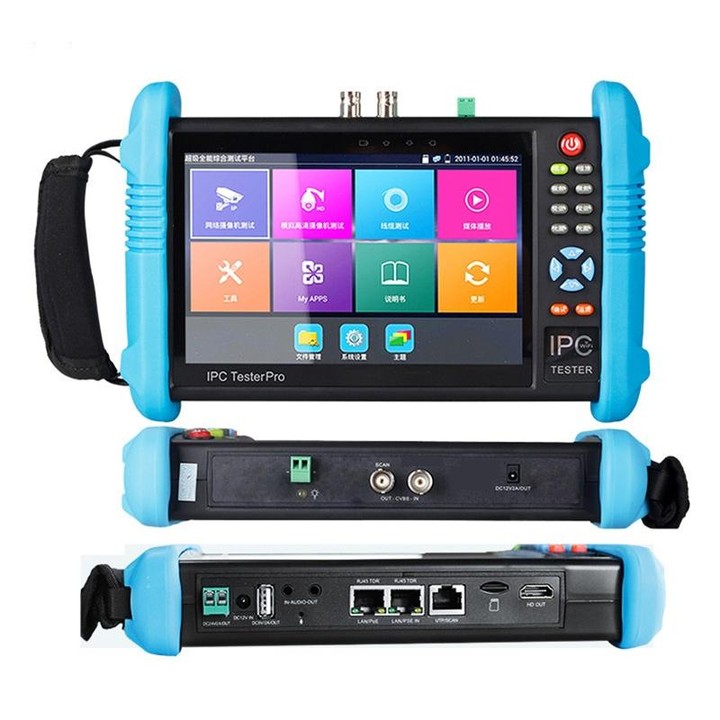 IPC9800Plus+ 4K H.265 Network Coaxial Engineering Video Surveillance Tester with 7 inch IPS Display, US Plug