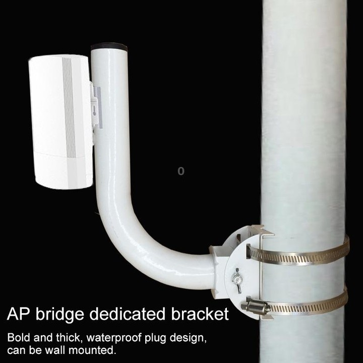 Outdoor AP Wireless Monitoring Bridge Bracket Infrared Radio Multi-angle Adjustable Bracket Directional Antenna Elevation Bracke