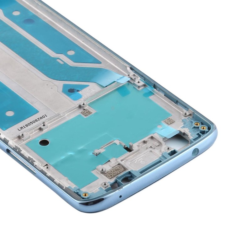 Front Housing LCD Frame Bezel Plate for Motorola Moto E5 Plus (Blue)