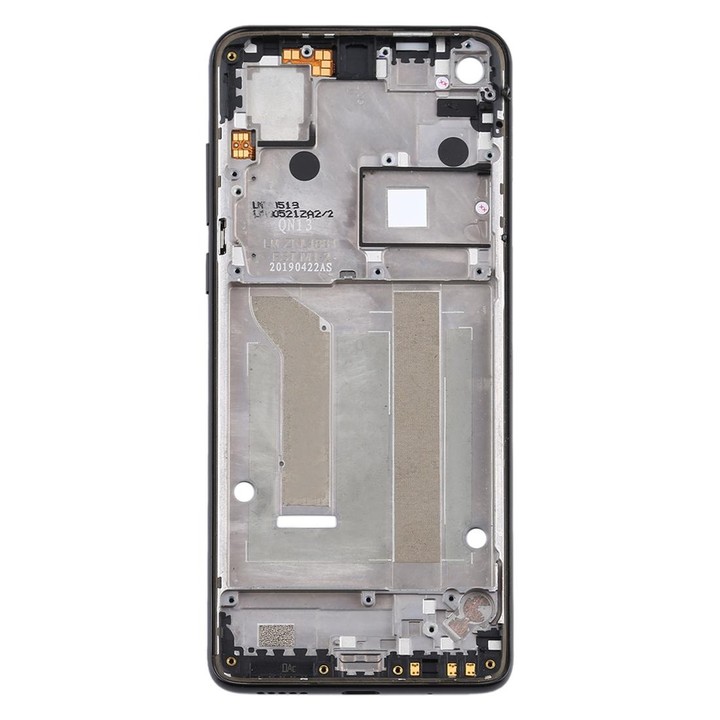 Front Housing LCD Frame Bezel Plate for Motorola Moto One Vision(Black)