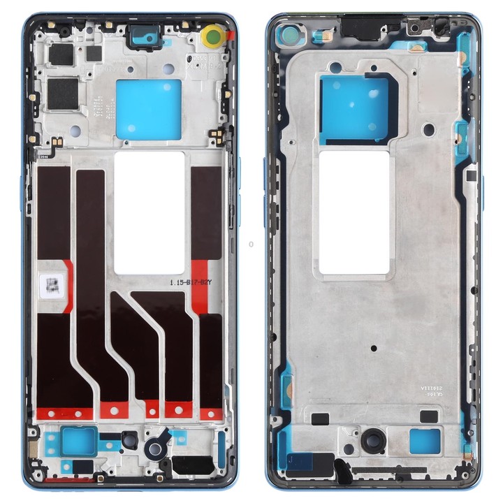 For OPPO Reno5 Pro 5G PDSM00, PDST00, CPH2201 Original Front Housing LCD Frame Bezel Plate (Blue)