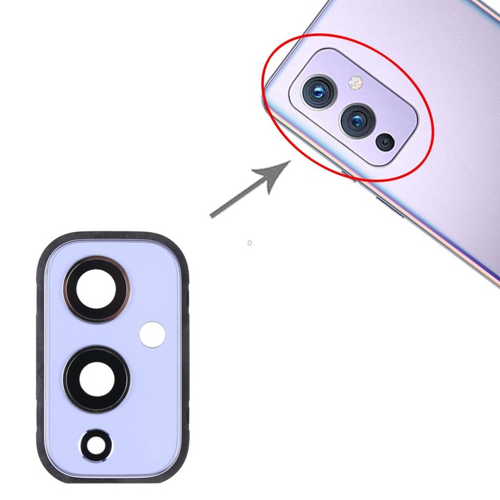 For OnePlus 9 (IN/CN Edition) Camera Lens Cover (Purple)