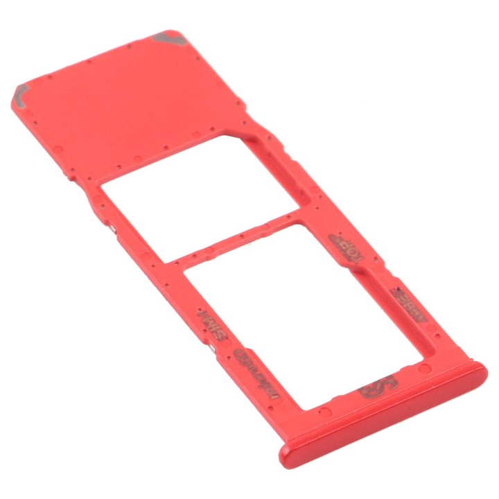 For Samsung Galaxy A12 SM-A125 SIM Card Tray + Micro SD Card Tray (Red)