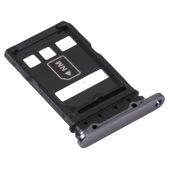 SIM Card Tray + NM Card Tray for Huawei P40 Pro (Black)