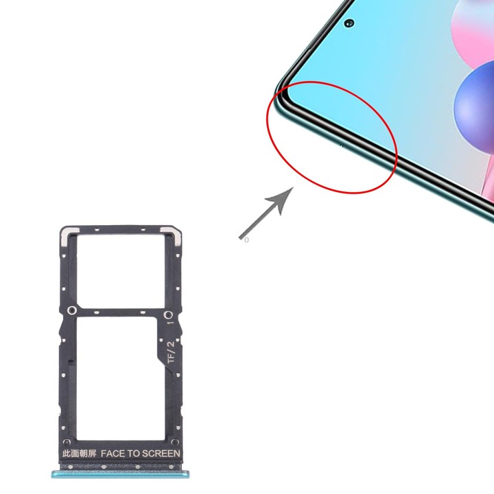 SIM Card Tray + SIM Card Tray / Micro SD Card Tray for Xiaomi Redmi Note 10 5G / Poco M3 Pro 5G / Redmi Note 10T 5G M2103K19G M2
