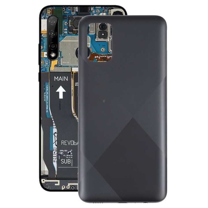 For Samsung Galaxy A02s SM-A025F Battery Back Cover (Black)