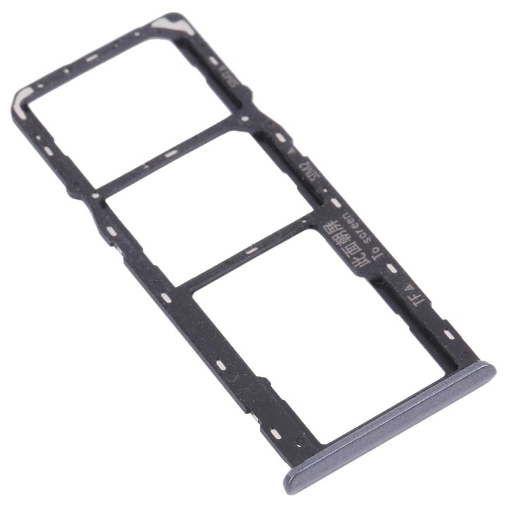 For OPPO Realme C3 RMX2027, RMX2020, RMX2021 SIM Card Tray + SIM Card Tray + Micro SD Card Tray (Grey)
