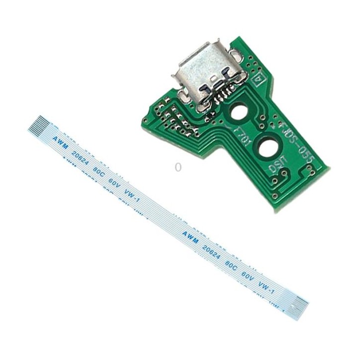 JCD JDS-055 USB Charging Port Board with 12 Pin FPC Flex Cable For PS4