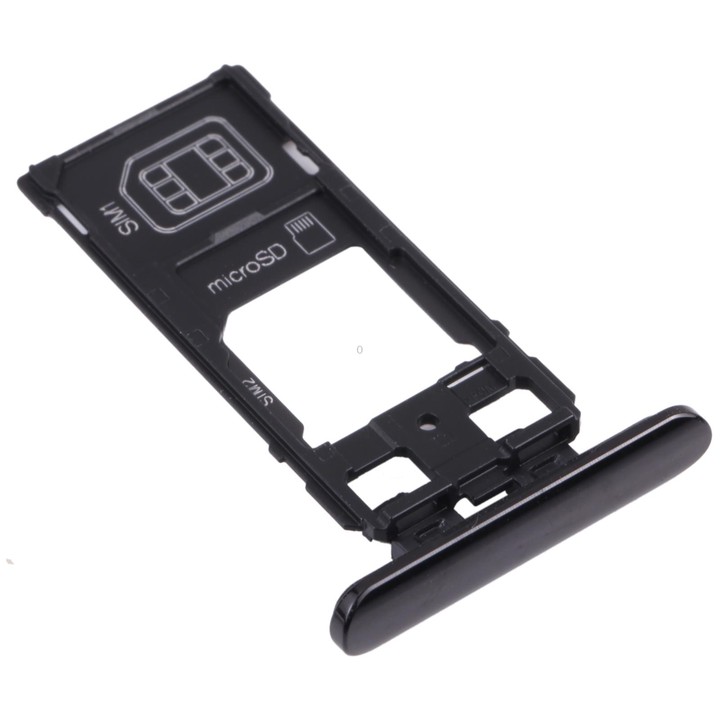 SIM Card Tray + SIM Card Tray / Micro SD Card Tray for Sony Xperia 5 (Black)