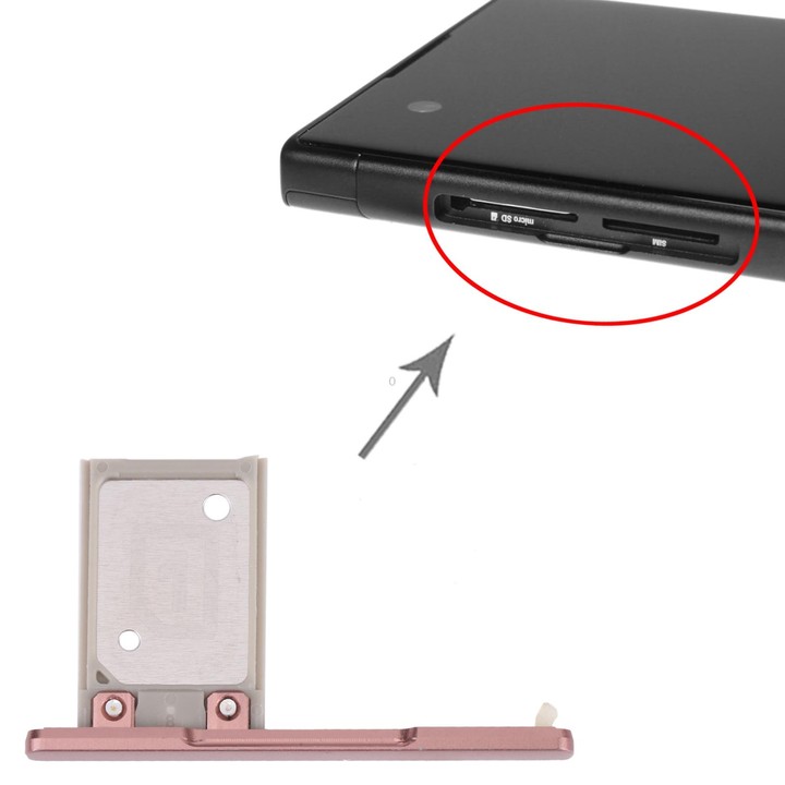 SIM Card Tray for Sony Xperia XA1 Ultra / Xperia XA1(Pink)