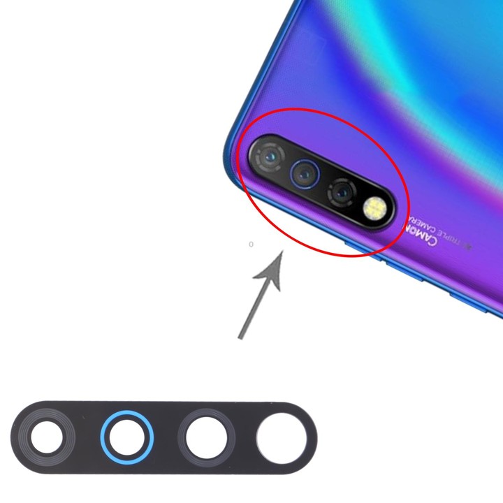 For Tecno Camon 12 CC7s 10pcs Back Camera Lens