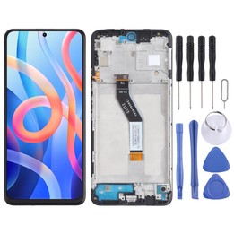 IPS Material Original LCD Screen and Digitizer Full Assembly With Frame for Xiaomi Redmi Note 11 (China) 21091116AC / Poco M4 Pr