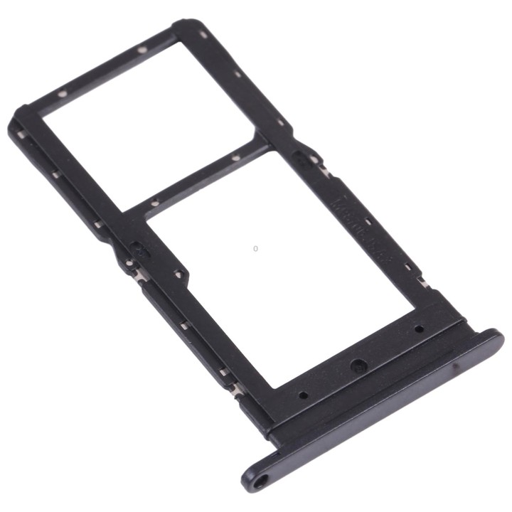 SIM Card Tray + SIM Card Tray / Micro SD Card Tray for Honor play 5T (Black)