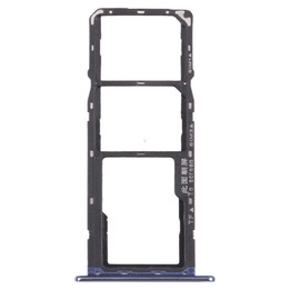 SIM Card Tray + SIM Card Tray + Micro SD Card Tray for Huawei Y6 (2018) (Blue)
