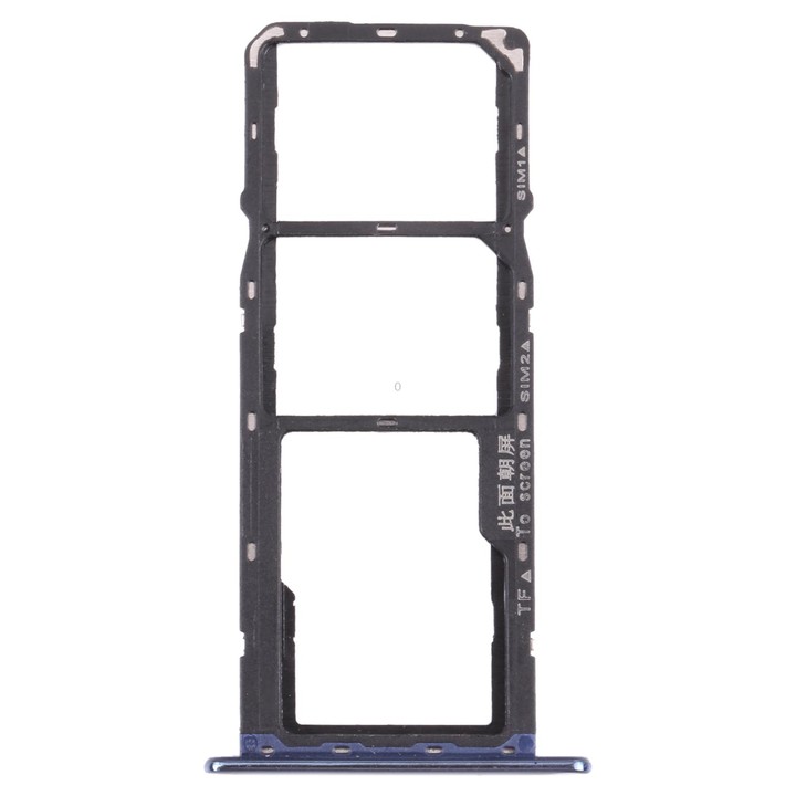 SIM Card Tray + SIM Card Tray + Micro SD Card Tray for Huawei Y6 (2018) (Blue)